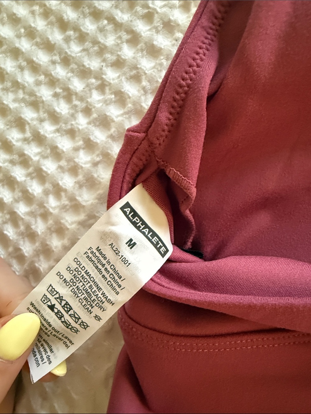 Alphalete Wine Padded Sports Bralette - Picture 3 of 4